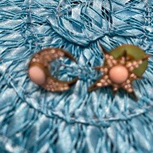 Vintage Moon & Star Earrings